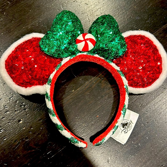 Disney Parks Exclusive- Minnie Mouse Holiday Ears - Picture 1 of 3